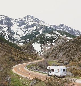 Caravan on the road