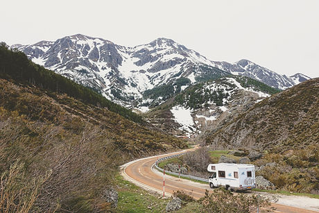 Caravan on the road