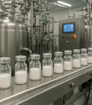 manufacturing of lyophilized peptides