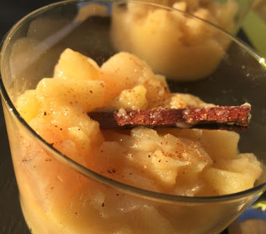 POMME ET POIRE CHAUDES AU SIROP D’EPICES