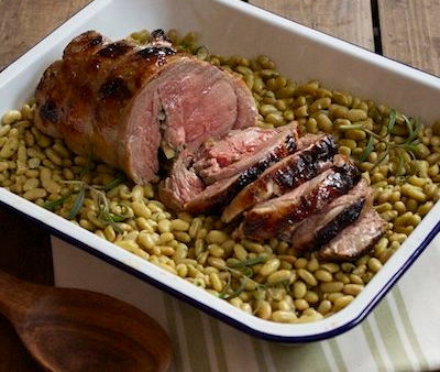 RÔTI D’ÉPAULE D'AGNEAU AUX FLAGEOLETS