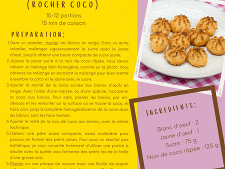Une douceur pour le goûter : les congolais (rochers coco)