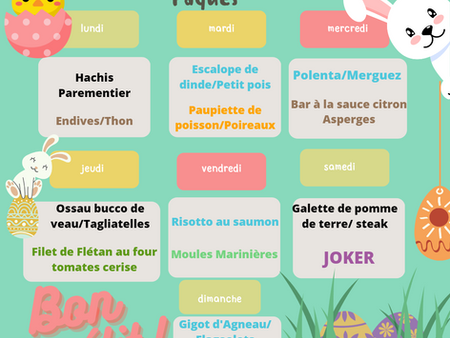 Semaine de Menus