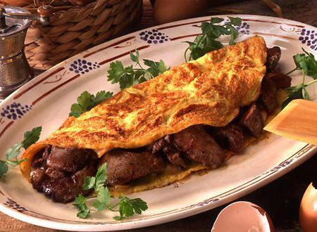 OMELETTE AUX FOIES DE VOLAILLE