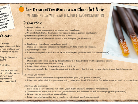 Orangettes de Noël maison : le goûter gourmand compatible avec la chrononutrition