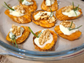 Batata con gorgonzola e noci