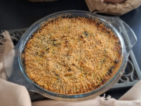 Gâteau di patate dolci broccoletti e feta