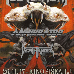 Brotherhood of the Snake European Campaign 2017 - Testament, Annihilator & Death Angel in Kino Š