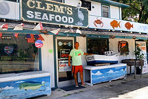 Robert at the Carolina Coast infront of Clem's Seafood Store