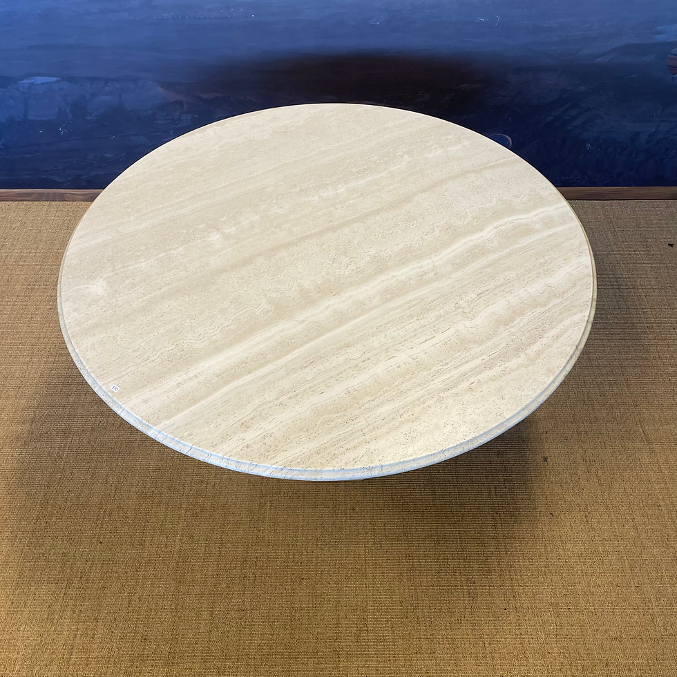 Miniature : Table vintage en travertin