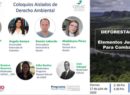 Coloquios Aislados de Derecho Ambiental (9) "Deforestación: Elementos jurídicos para combatirla"