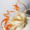 Thumbnail: Bou: Orange Cream Feather Fascinator