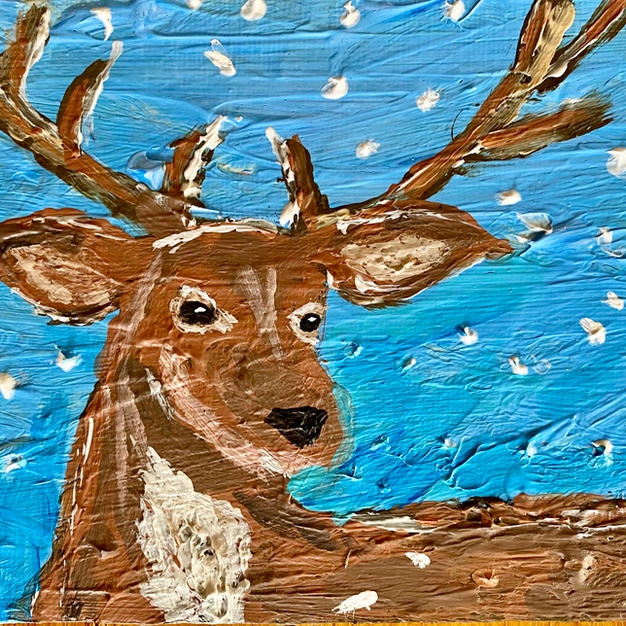 Deer in Snow