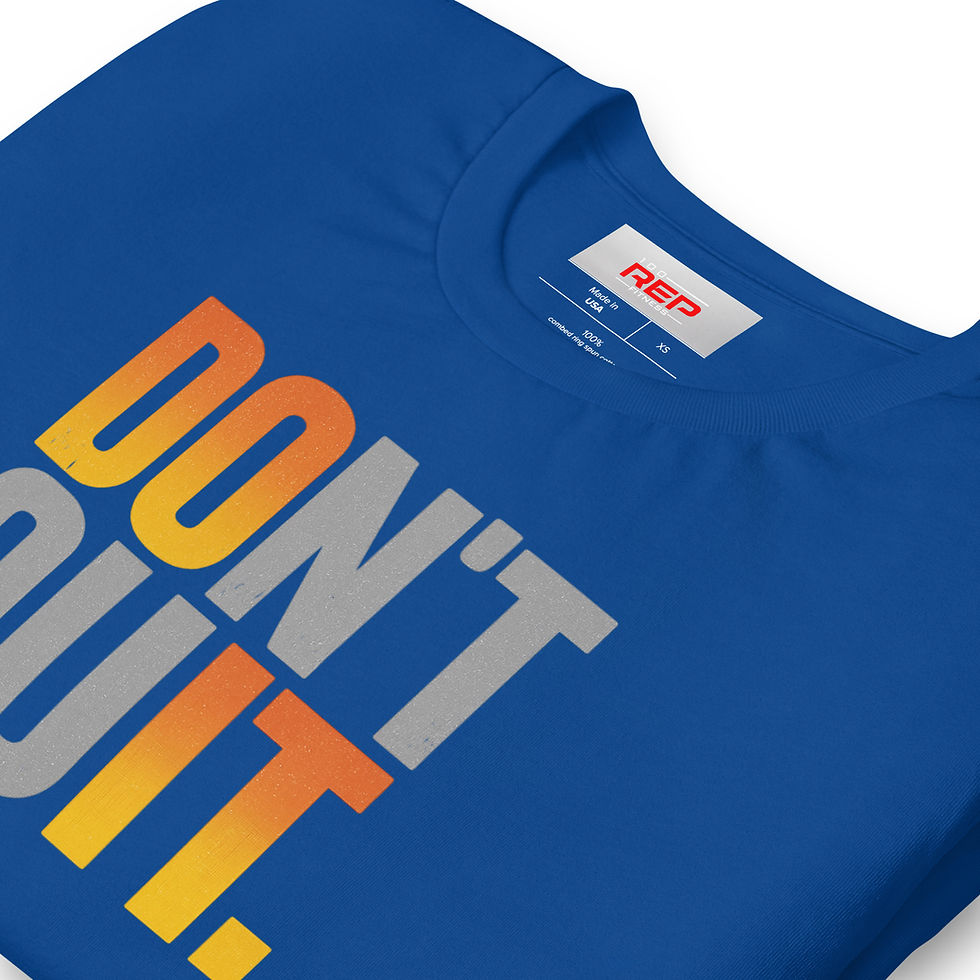 Thumbnail: DON’T QUIT Motivational T-Shirt | Fitness & Lifestyle Apparel (Unisex)