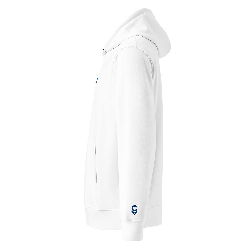 Thumbnail: CONQUER “The Fear of Fitness” Embroidered Unisex Essential Organic Hoodie
