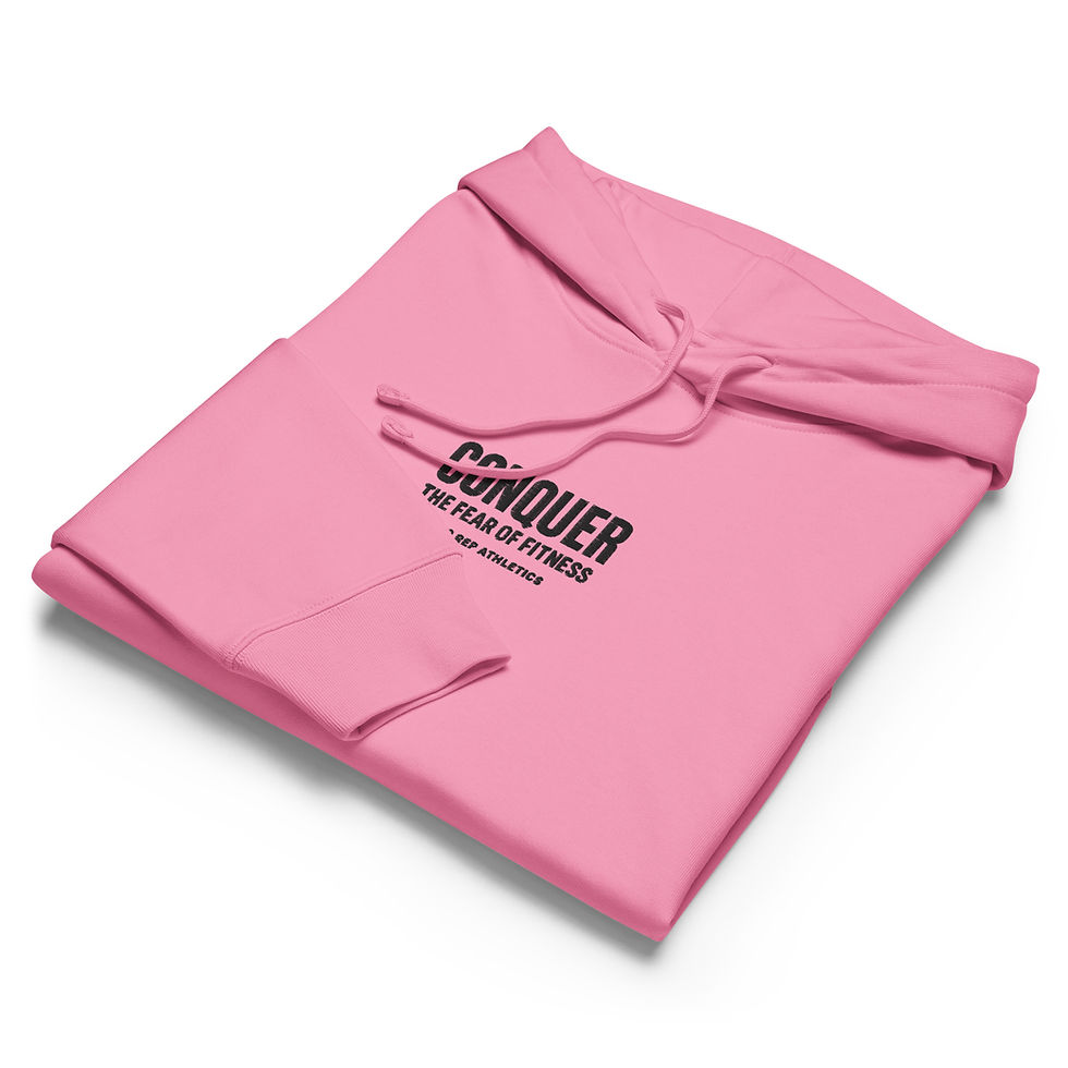 Thumbnail: Conquer The Fear of Fitness | Organic Cotton Embroidered Hoodie 