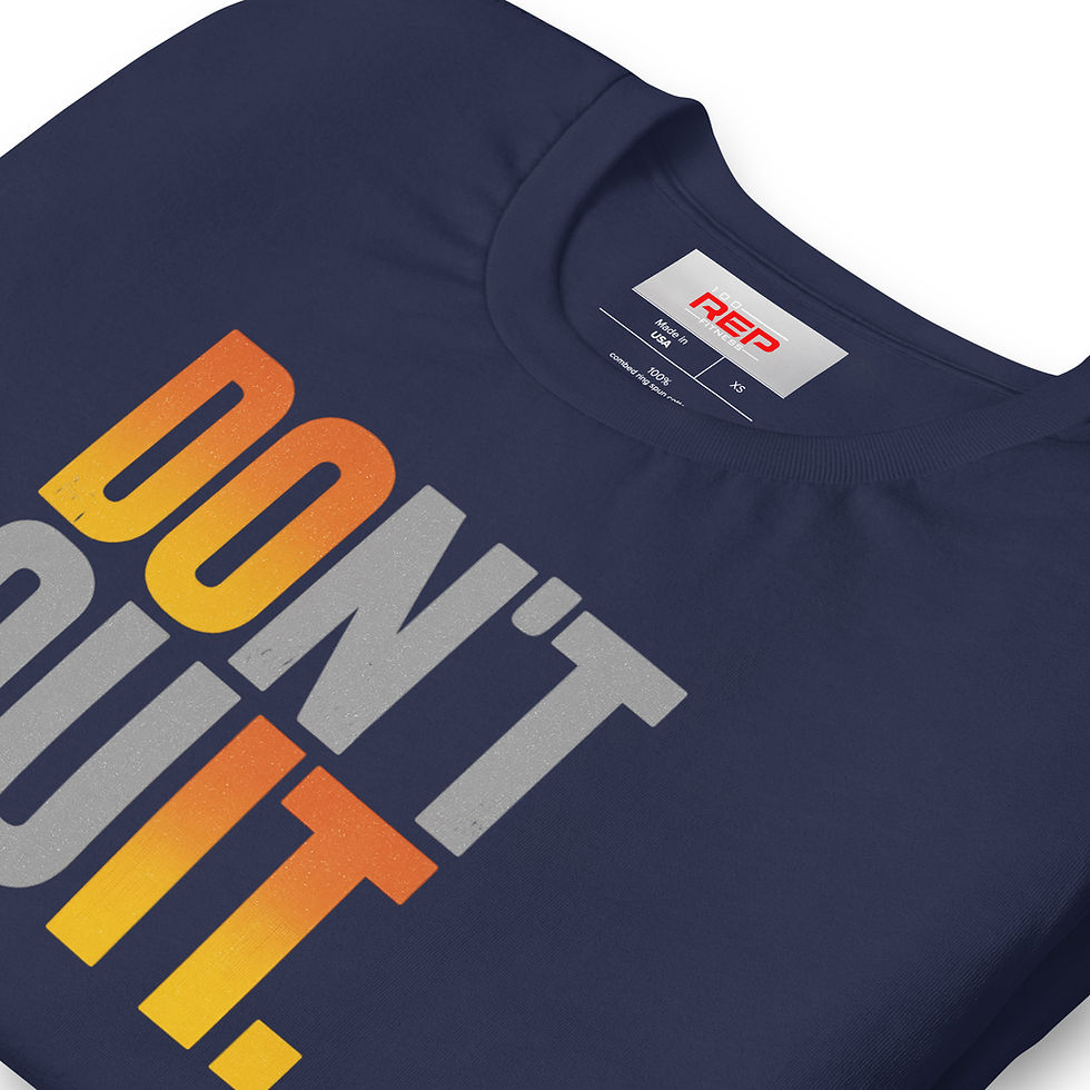 Thumbnail: DON’T QUIT Motivational T-Shirt | Fitness & Lifestyle Apparel (Unisex)