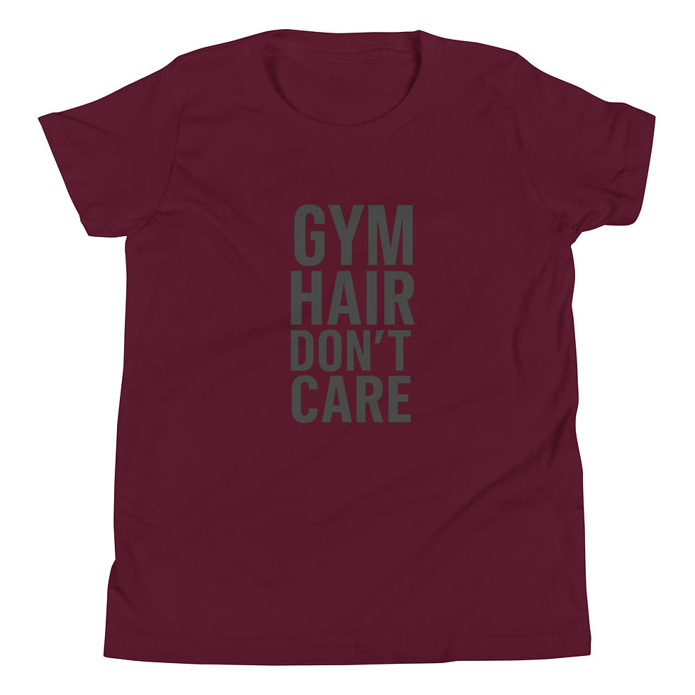 Thumbnail: Gym Hair Don’t Care | Youth Short Sleeve T-Shirt