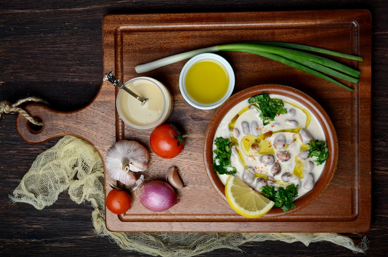 Arranged Food and Objects