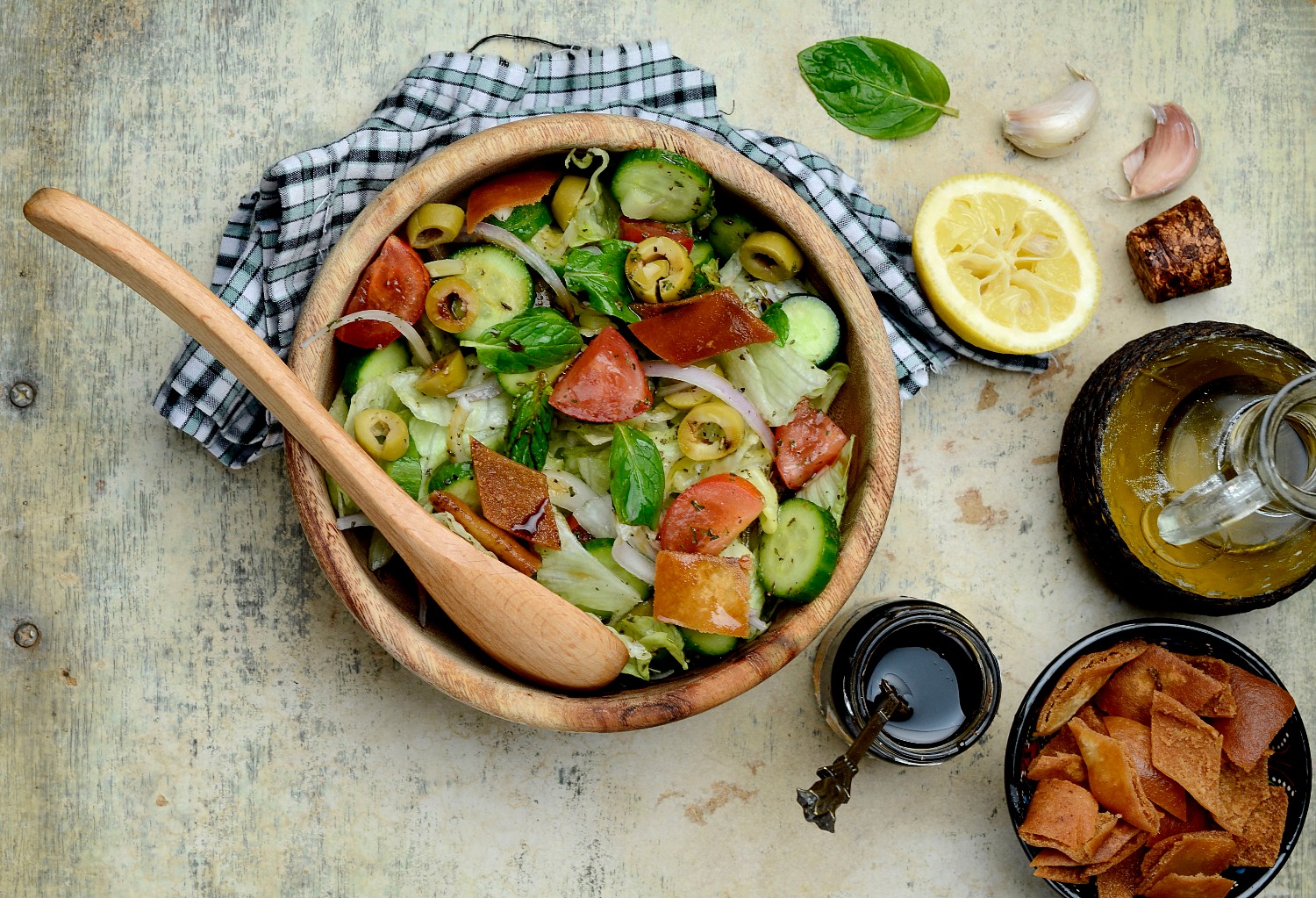 Arranged Food and Objects