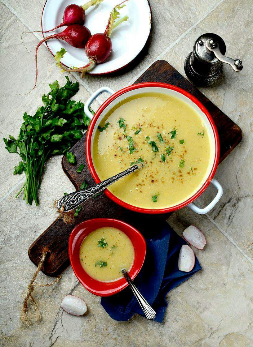 Arranged Food and Objects