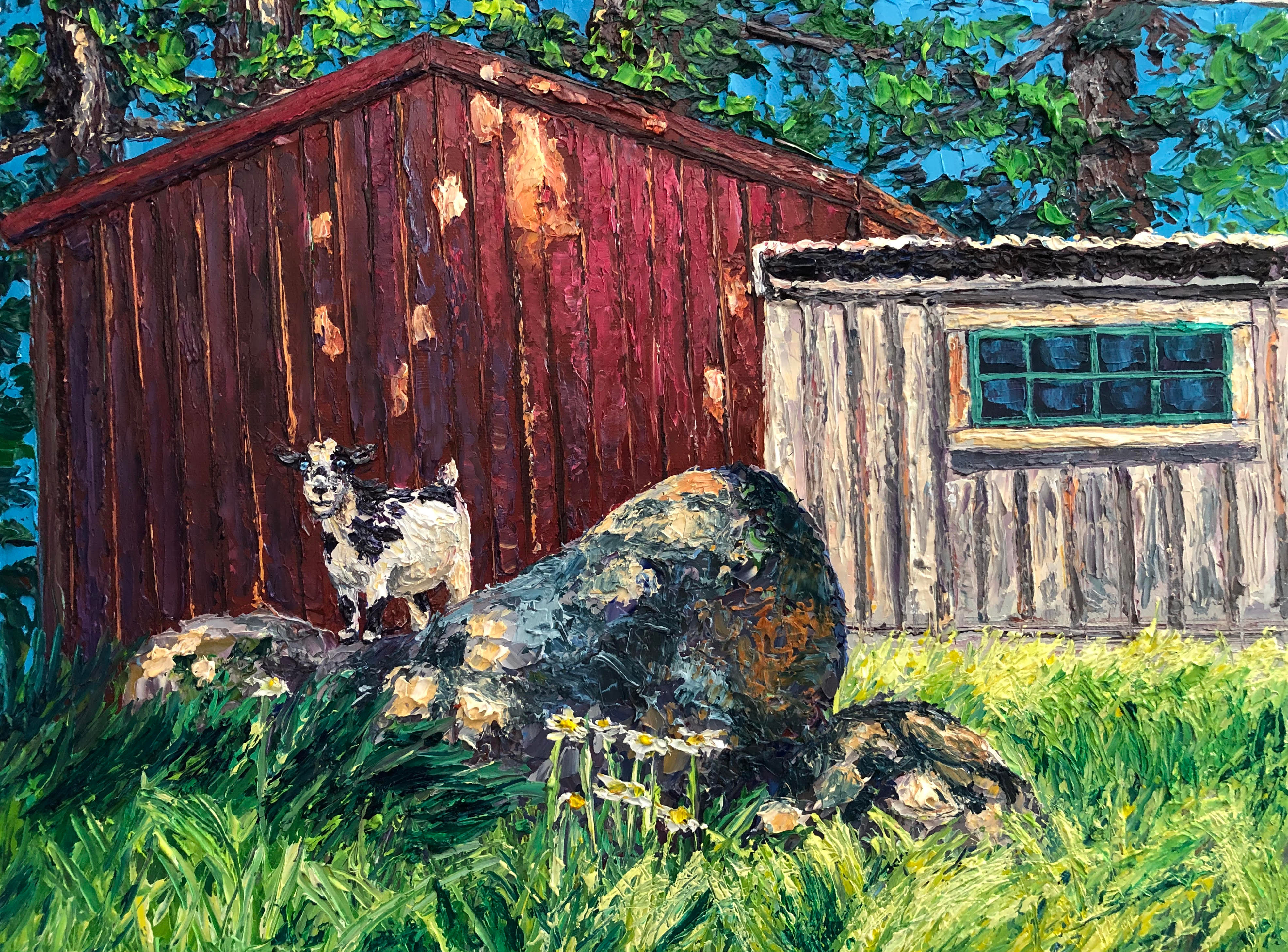 "The Curious Goat" Fine Art Print