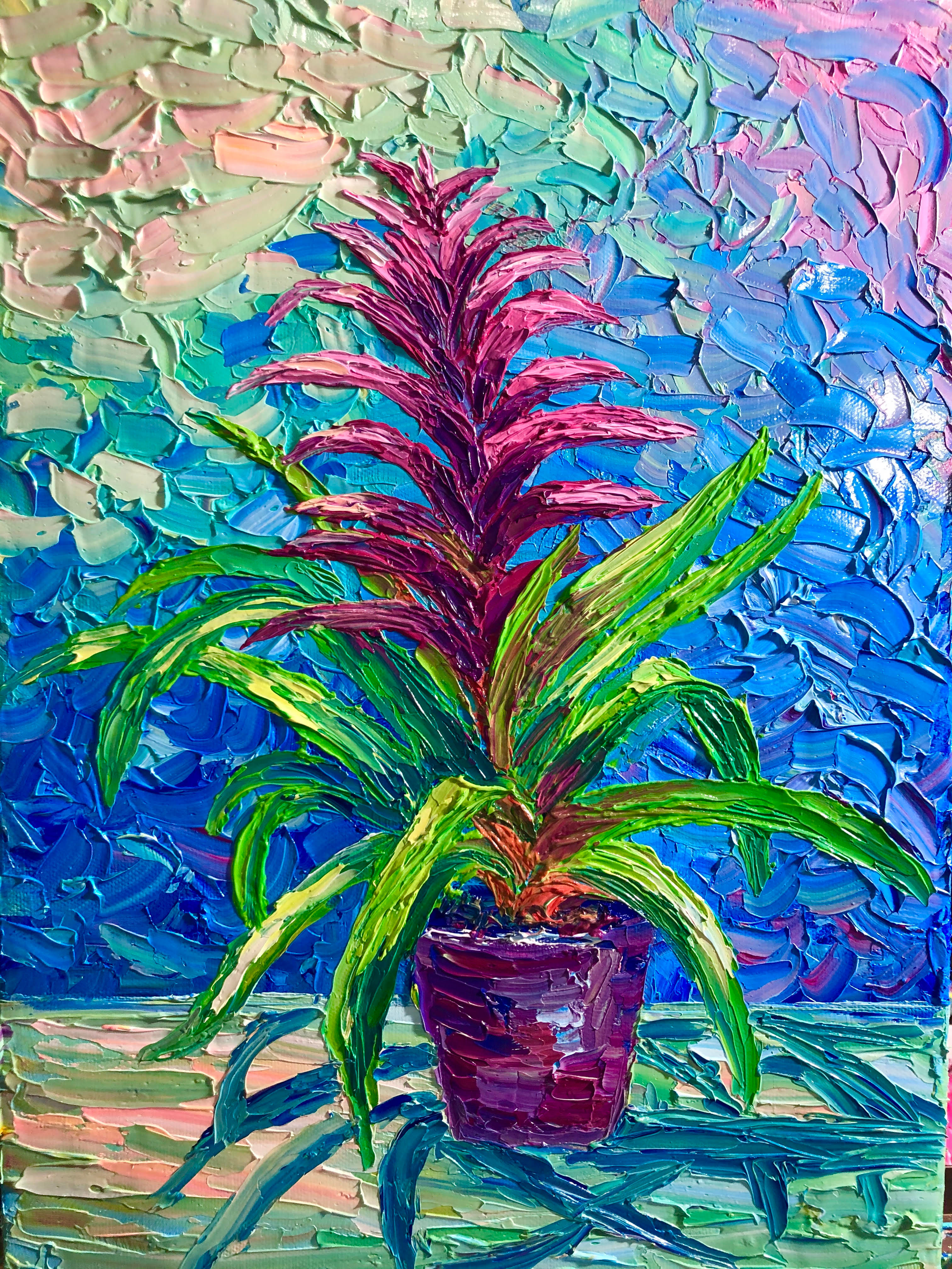 "Magenta Bromeliad" Fine Art Print