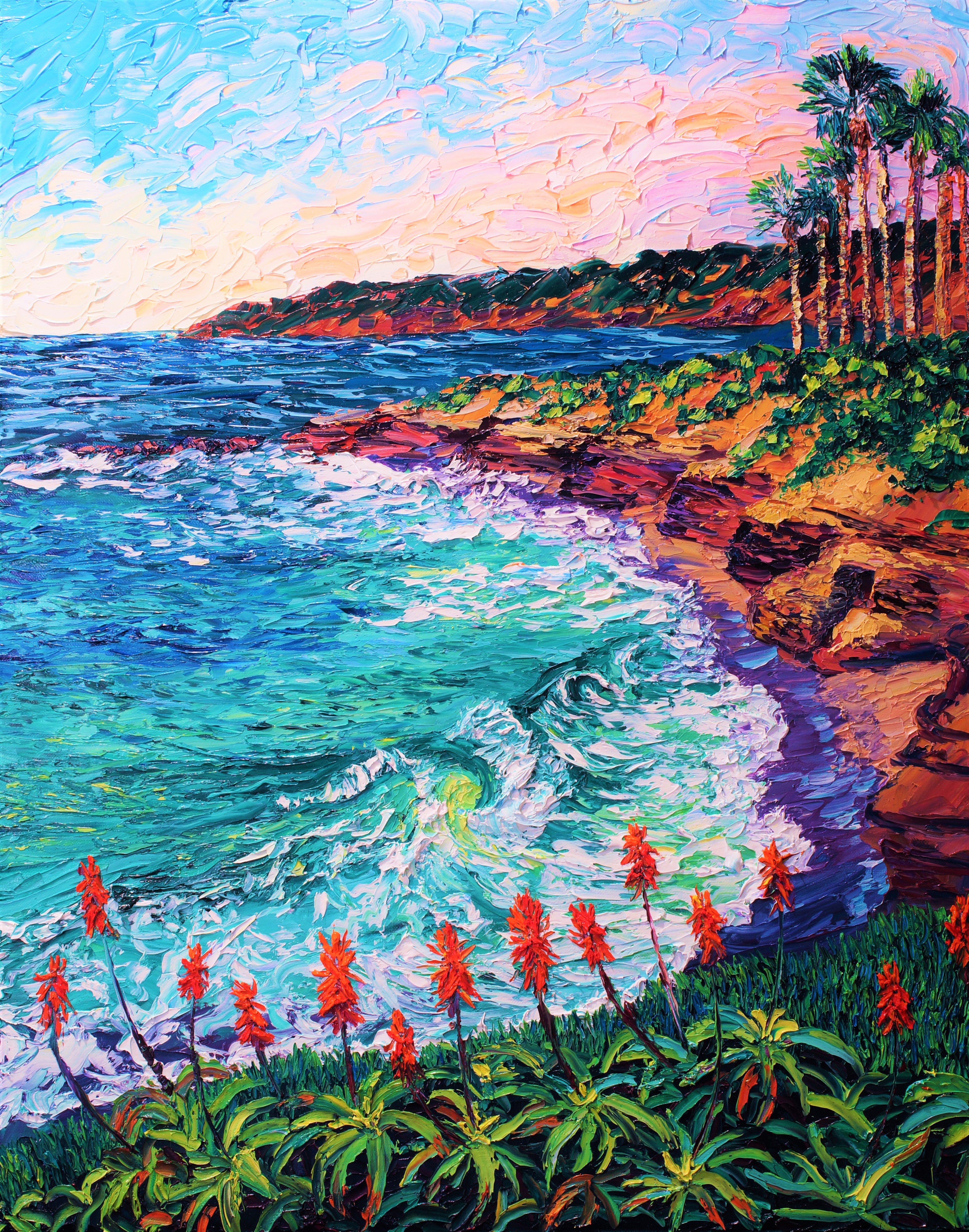 "La Jolla Cove Blooms" Fine Art Print