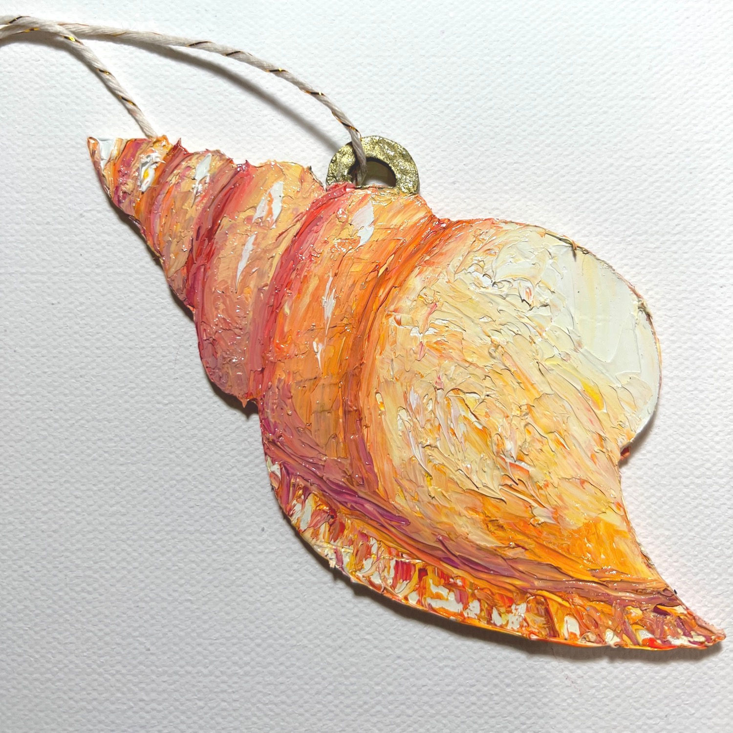 Sea Shell Ornament- Double sided 