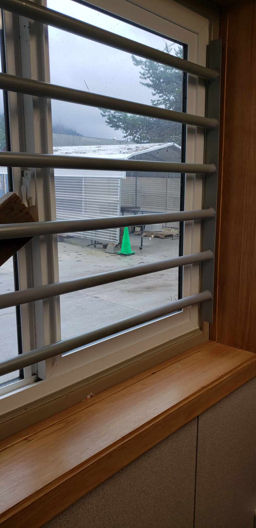 Installed Window Bars
