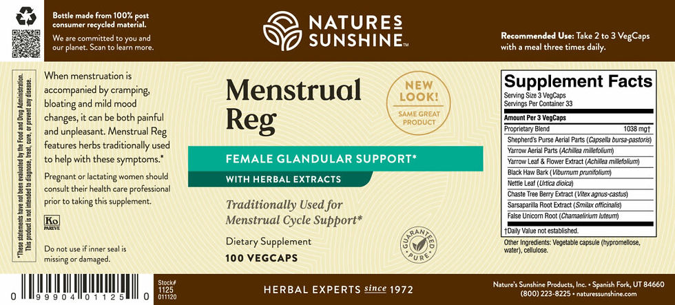Thumbnail: Menstrual Reg (100 caps)