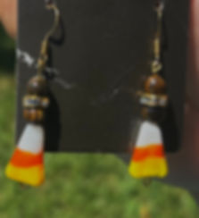 Candy corn Earrings