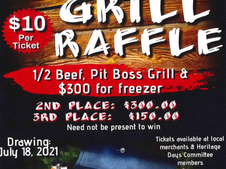 Heritage Days Raffle- July 18, 2021