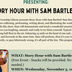 Story Hour with Sam Bartlett November 5th