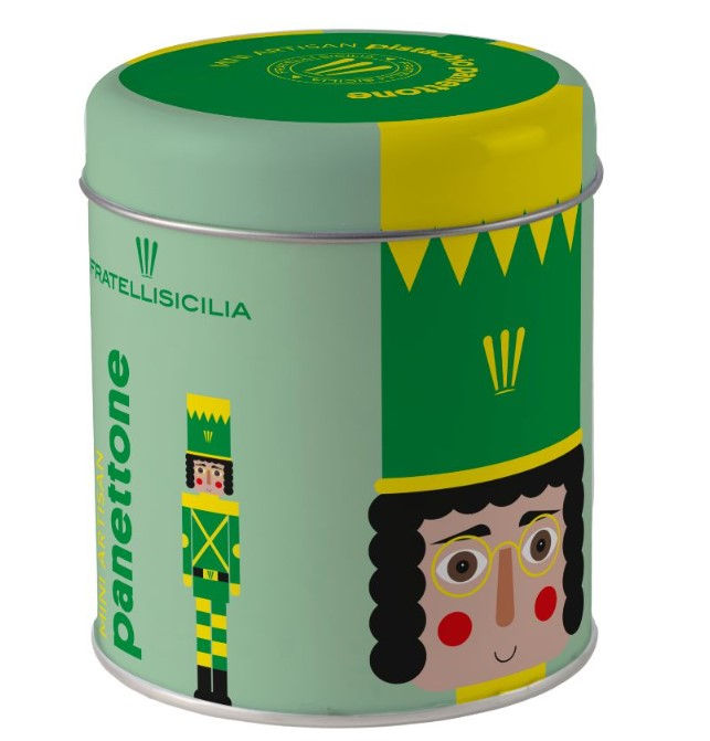Mini Panettone en boite en metal