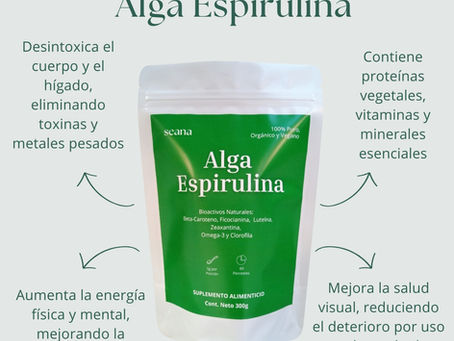 Alga Espirulina Seana: 40 Beneficios para tu Salud