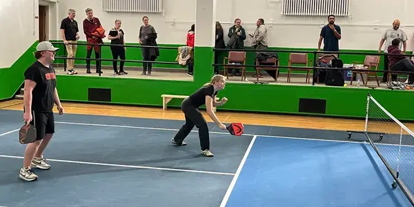 People playing pickleball Indoor at Saint Paul Pickleball Club MN