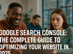 Complete Google Search Console 2025 guide showing dashboard interface with performance, indexing, and user experience reports to optimize your SEO rankings.