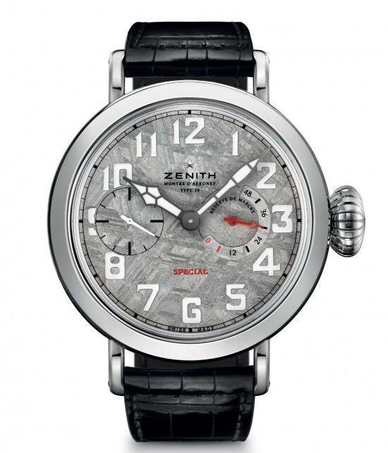 Zenith Pilot Type 20 Hommage A Louis Bleriot 04.2421.5011/17.C714 White Gold - Leather Bracelet content media