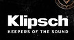 Official Klipsch loudspeaker logo, a premium partner of Home Theatres Hyderabad.