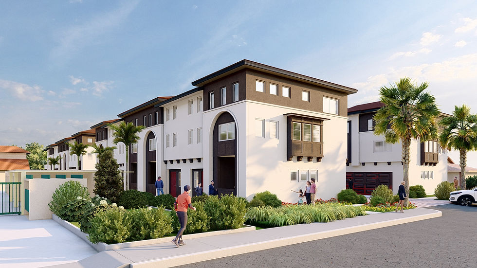 Modern residential development project