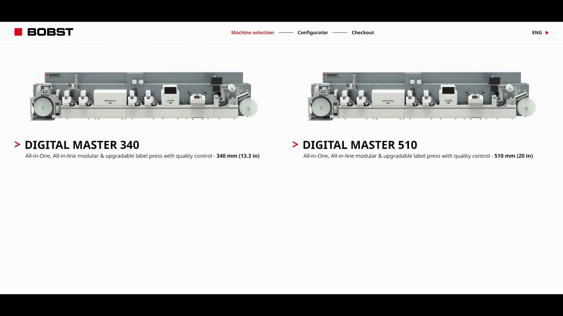 Gif of Bobst Configurator