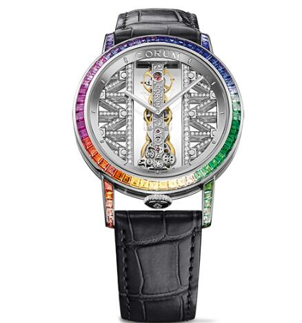 Corum Watch Golden Bridge 39 WHITE GOLD DIAMONDS Replica Ref. B113/03278 - 113.000.69/0F03 BD91G content media