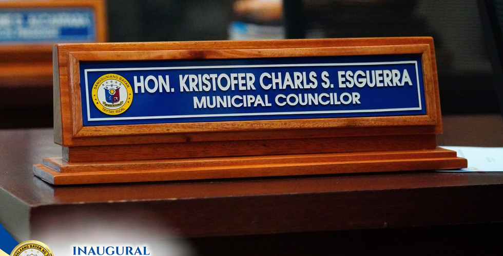 Inaugural Session of the 13th Sangguniang Bayan of Taytay, Rizal
