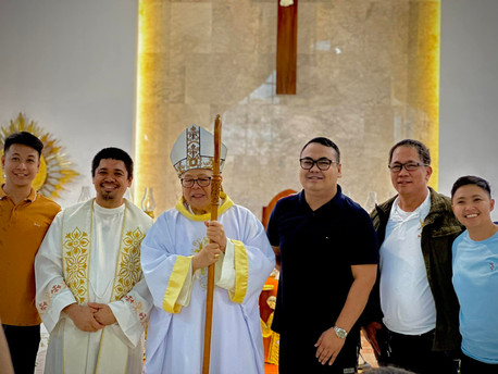 Photo taken after the Mass during the Feast of San Felipe Neri at Barangay San Juan, Taytay, Rizal.