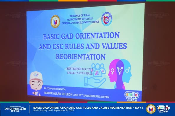 Re-Orientation on Basic GAD Orientation and CSC Rules & Values.
