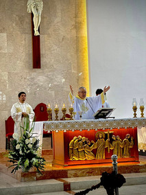 Mass during the Feast of San Felipe Neri at Barangay San Juan, Taytay, Rizal.