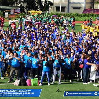 3rd CALABARZON Barangay Nutrition Scholars Congress