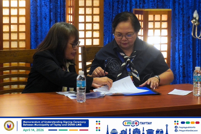 Strengthening Gender Equality: Taytay LGU and DENR-LMB Inks MoU