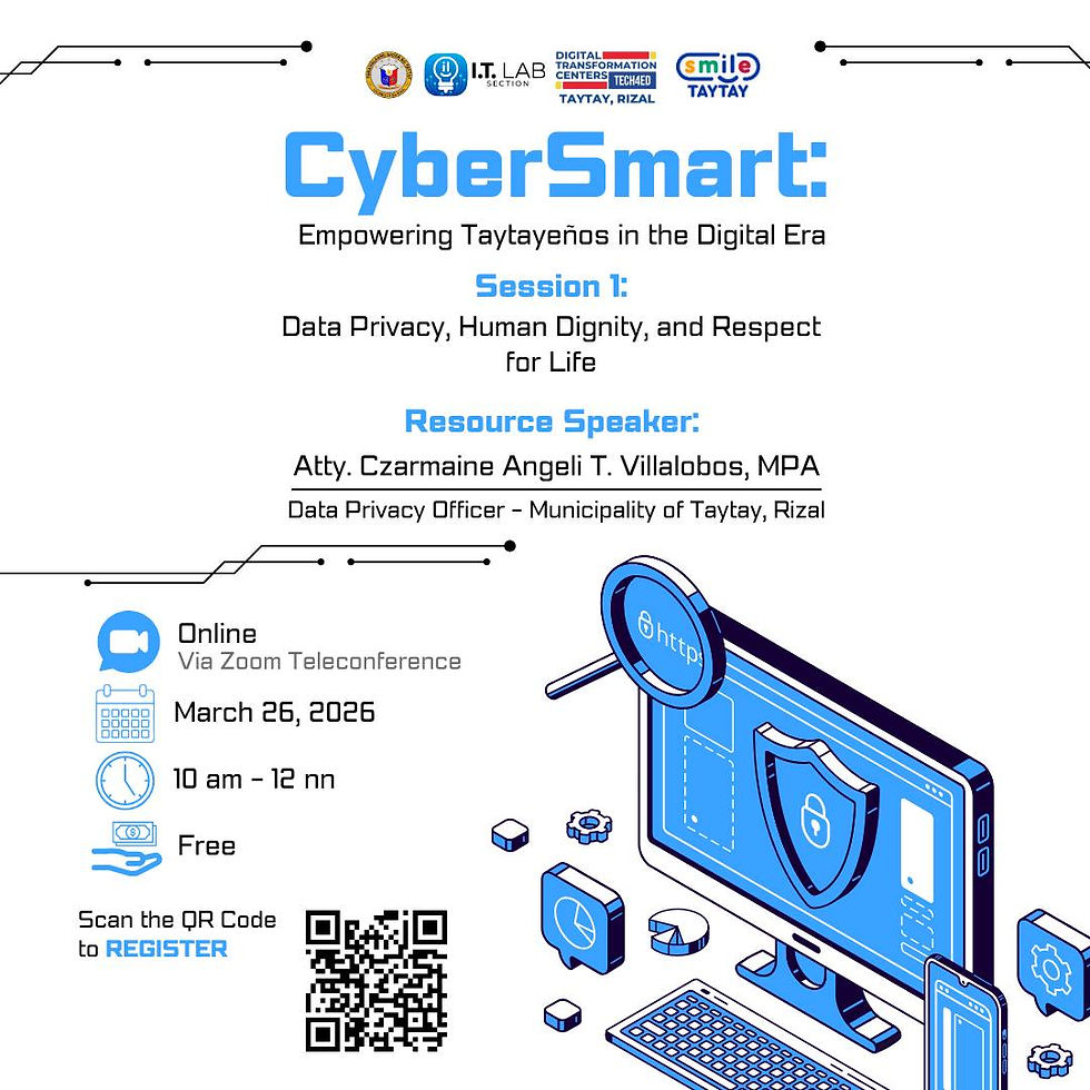 CyberSmart Taytay: Empowering Taytayeños in the Digital Era.